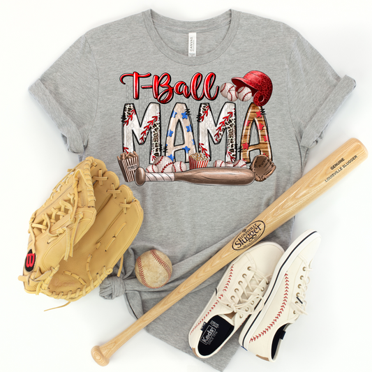 T-Ball Mom - DTF TRANSFER 0449 - 3-5 Business Day TAT