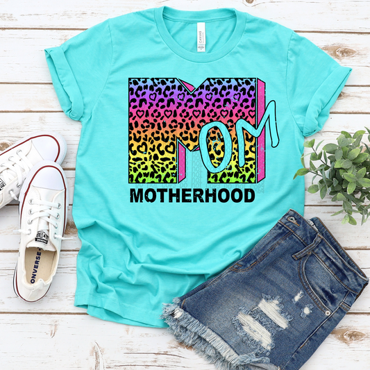 Neon Motherhood Leopard - DTF TRANSFER 0425 - 3-5 Business Day TAT