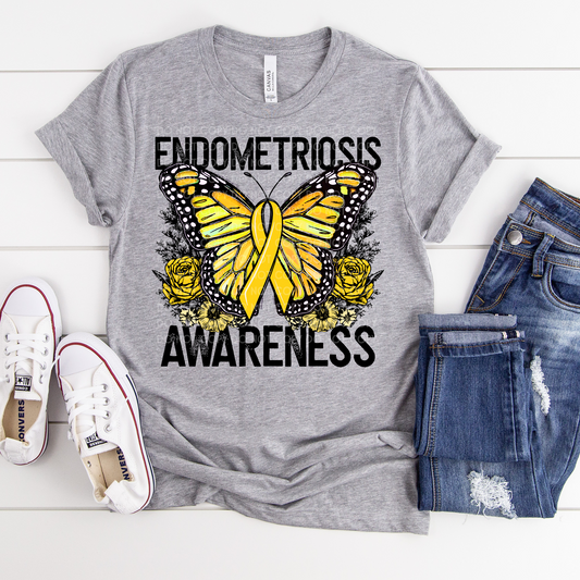 Endometriosis Awareness - DTF TRANSFER - 3-5 Business Day TAT