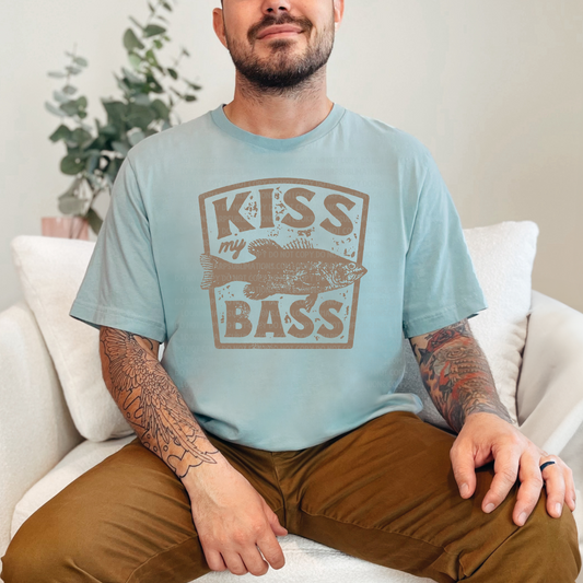 Kiss My Bass - LOW HEAT Screen Print - RTS