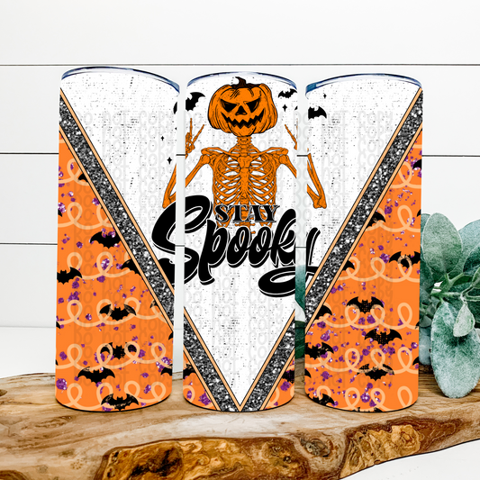 Stay Spooky Skinny Tumbler Wrap - Sublimation Transfer - RTS