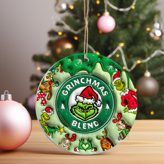 Christmas Blend - Ornament Sublimation Transfer - RTS