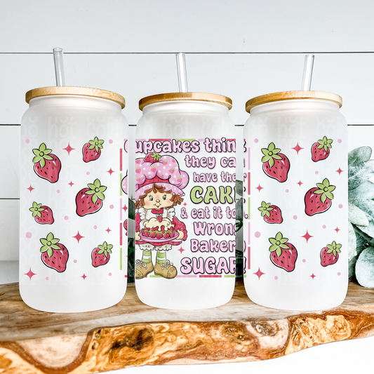 Wrong Bakery, Sugar Glass Can Wrap - Sublimation Transfer - RTS