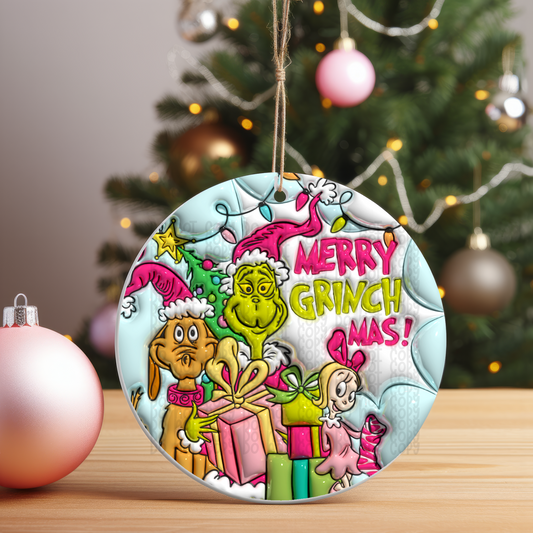 Merry Christmas! - Ornament Sublimation Transfer - RTS