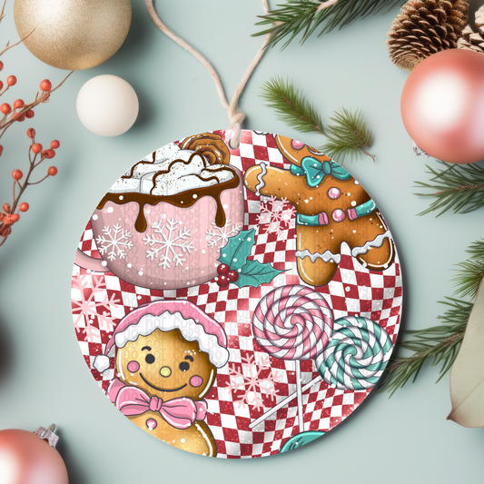 Gingerbread - Ornament Sublimation Transfer - RTS