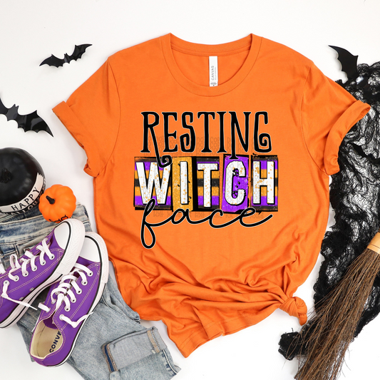 Resting Witch Face - DTF TRANSFER 0166 - 3-5 Business Day TAT