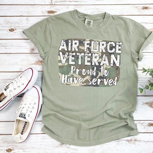 Air Force Vet - DTF TRANSFER 0147 - 3-5 Business Day TAT