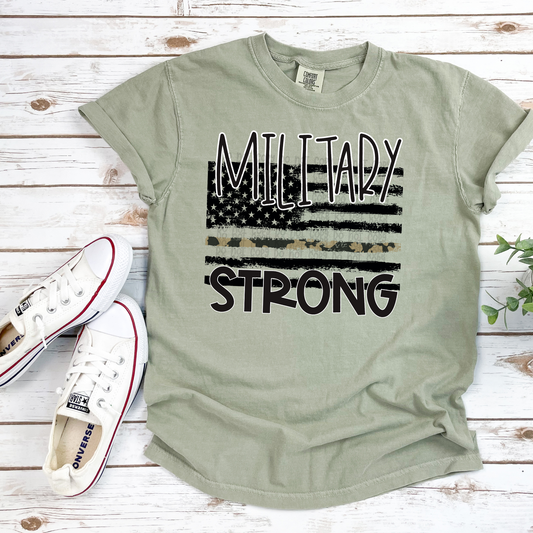 Military Strong - DTF TRANSFER 0148 - 3-5 Business Day TAT