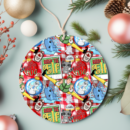 The Elf - Ornament Sublimation Transfer - RTS