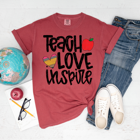 Teach Love Inspire - DTF TRANSFER 1284 - 3-5 Business Day TAT
