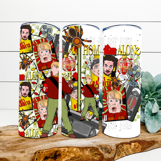 Home Alone Skinny Tumbler Wrap - Sublimation Transfer - RTS