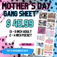 Motherhood Gang Sheet **DO NOT COMBINE WITH OTHER ITEMS** - DTF TRANSFERS 3 to 5 Business Days