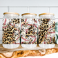 Leopard Baseball Glass Can Wrap - Sublimation Transfer - RTS