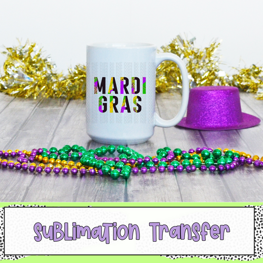 Mardi Gras - SUBLIMATION TRANSFER