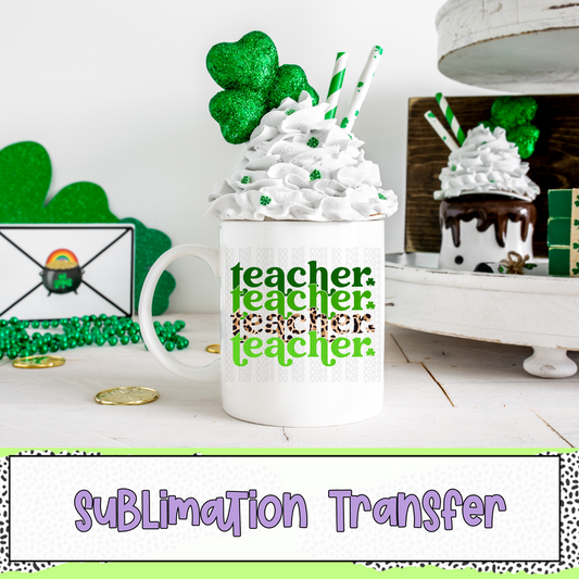 Teacher Stacked - SUBLIMATION TRANSFER