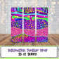 Neon Pattern 20 Oz Skinny Tumbler Wrap - Sublimation Transfer - RTS