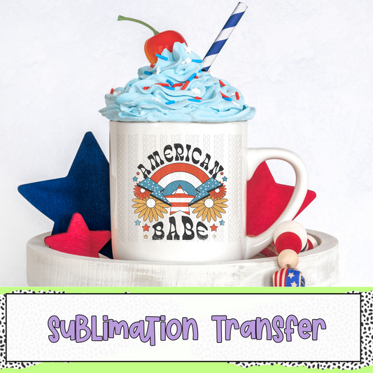 American Babe - SUBLIMATION TRANSFER