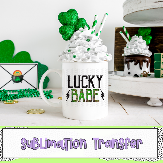 Lucky Babe - SUBLIMATION TRANSFER