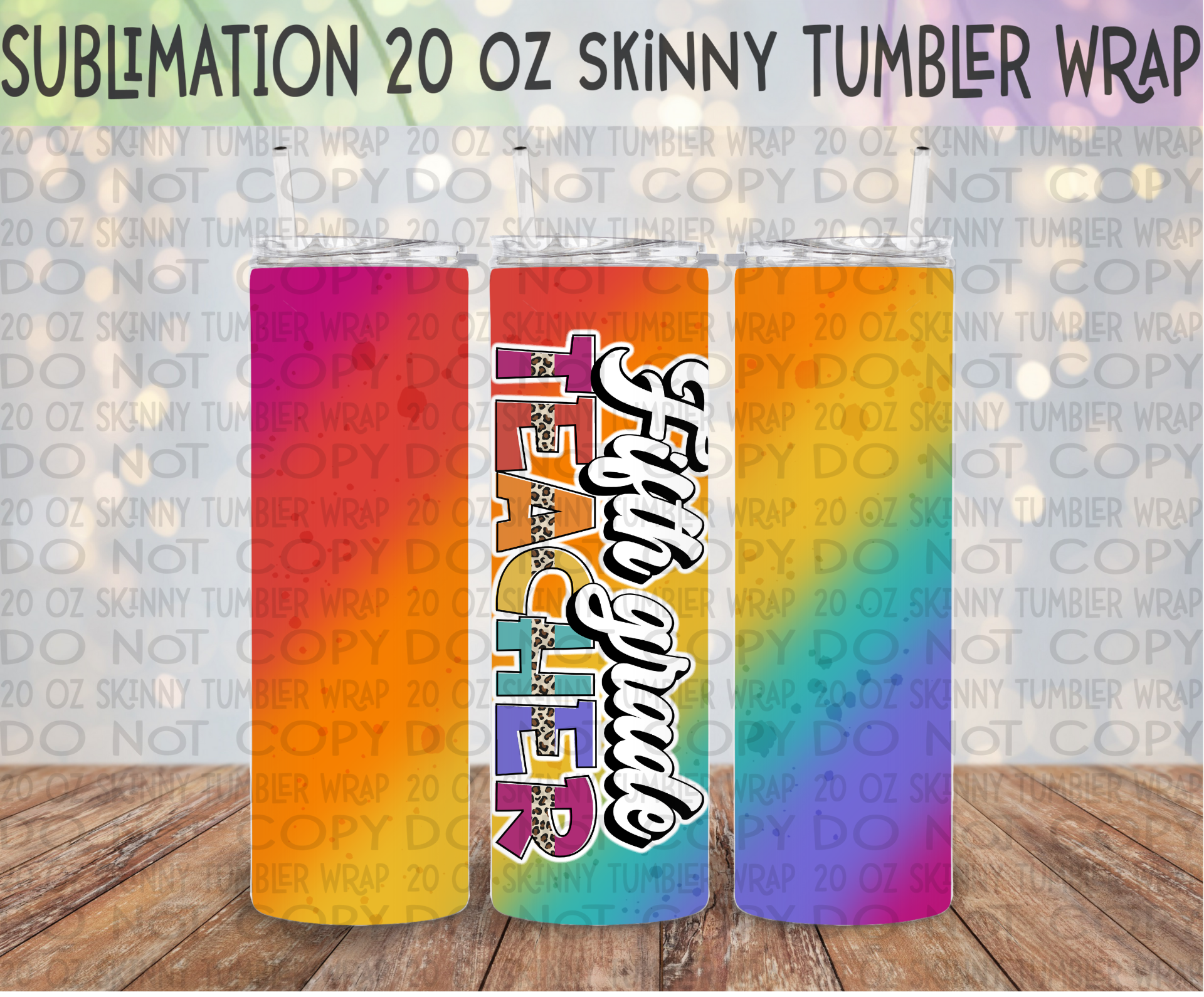 20 Oz Skinny Tumbler Wrap