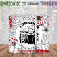 Happy Camper 20 Oz Skinny Tumbler Wrap - Sublimation Transfer - RTS
