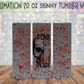 EXCLUSIVE Dead Inside 20 Oz Skinny Tumbler Wrap - Sublimation Transfer - RTS