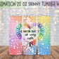 Cancer Sucks in Every Color 20 Oz Skinny Tumbler Wrap - Sublimation Transfer - RTS
