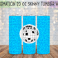 All Panic No Disco 20 Oz Skinny Tumbler Wrap - Sublimation Transfer - RTS