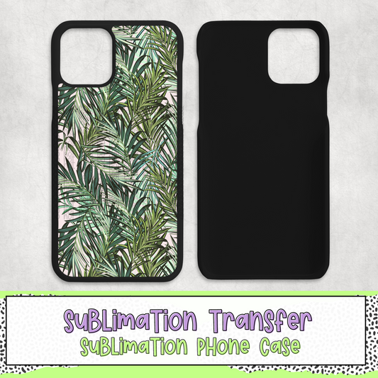 Tropical Leaf - Phone Case Sublimation Transfer - RTS