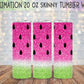 Glitter Watermelon 20 Oz Skinny Tumbler Wrap - Sublimation Transfer - RTS