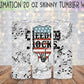 Freedom Rocks 20 Oz Skinny Tumbler Wrap - Sublimation Transfer - RTS