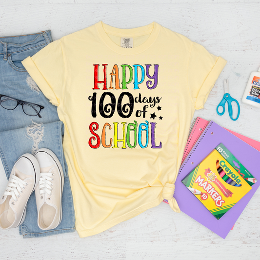 Happy 100 Days of School - DTF TRANSFER 1333 - 3-5 Business Day TAT