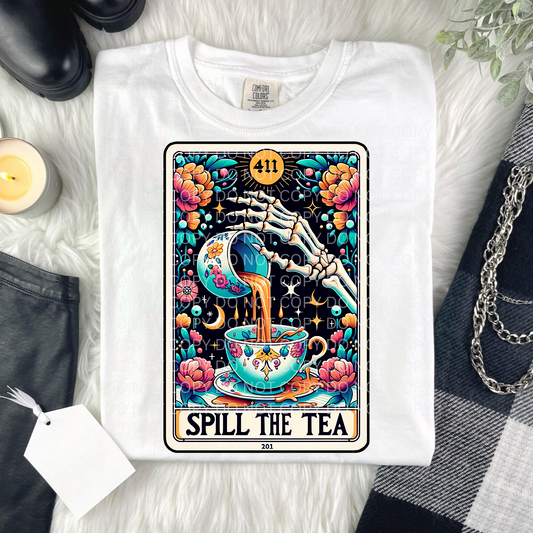 Spill The Tea Tarot- DTF TRANSFER 1979 - 3-5 Business Day TAT