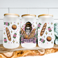 Bread Til I'm Dead Glass Can Wrap - Sublimation Transfer - RTS