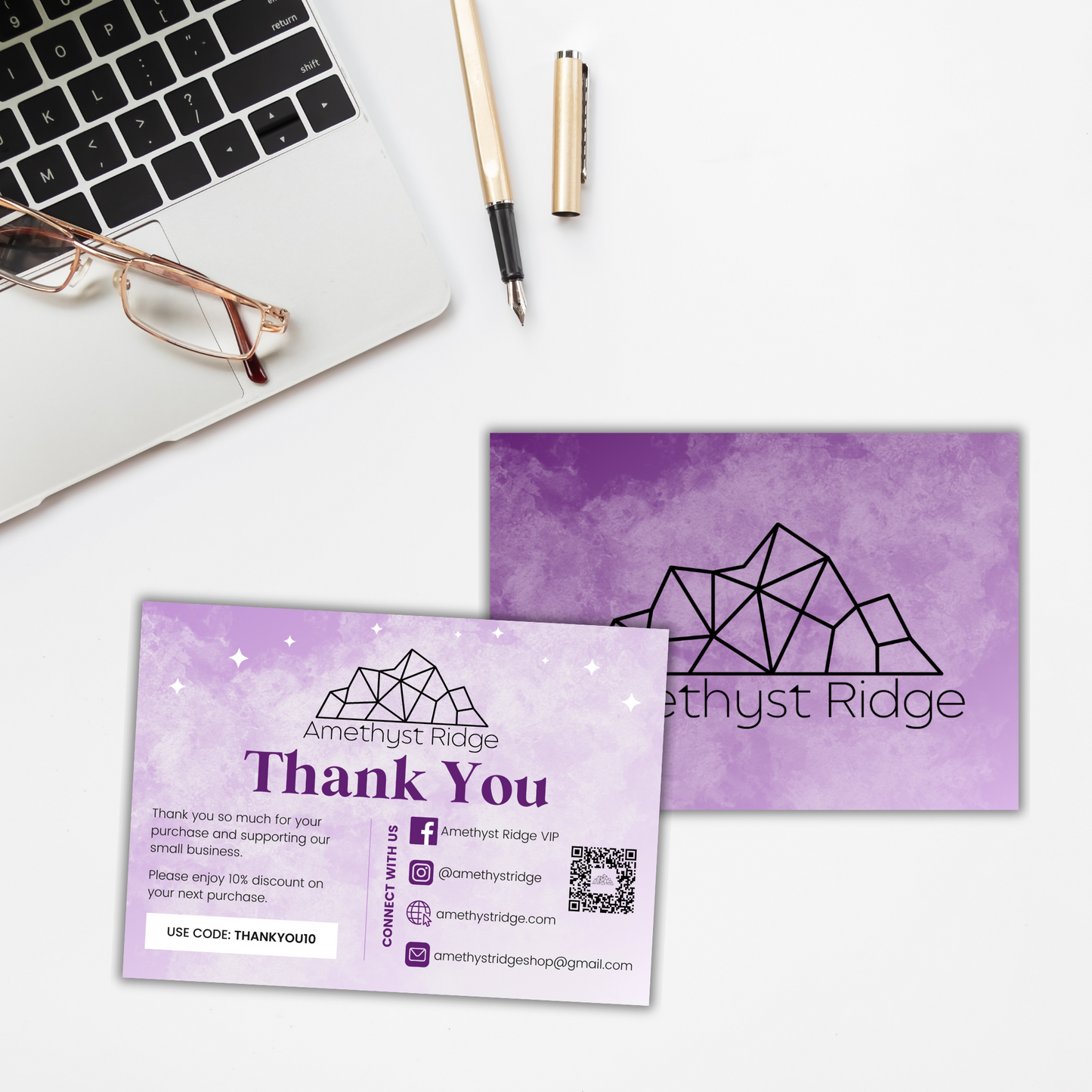 Branded Thank You Card (Front & Back)