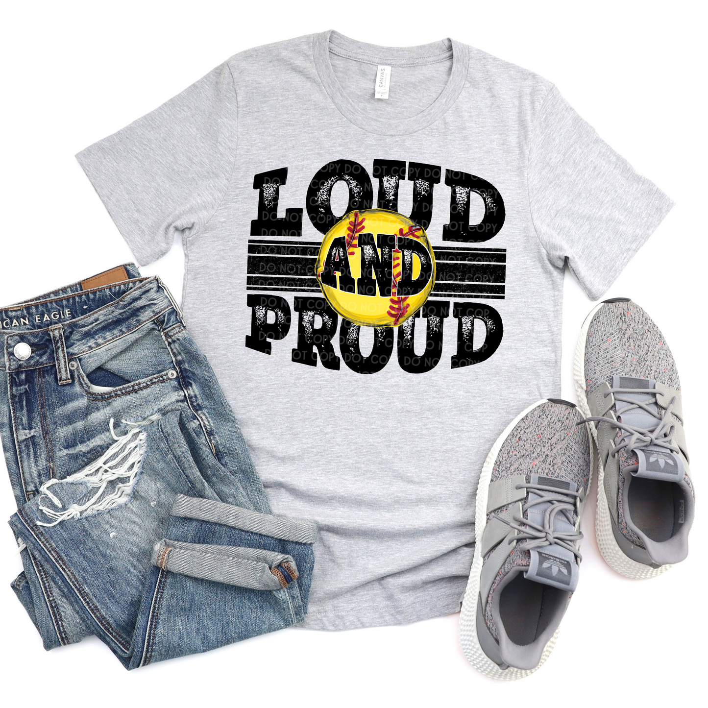 Softball Loud and Proud - DTF TRANSFER 0645