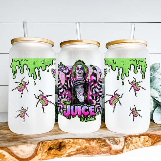 The Juice Man Glass Can Wrap - Sublimation Transfer - RTS