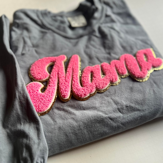 Pink Mama - Chenille Patch - RTS