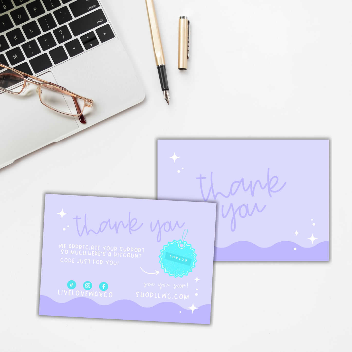 Branded Thank You Card (Front & Back)