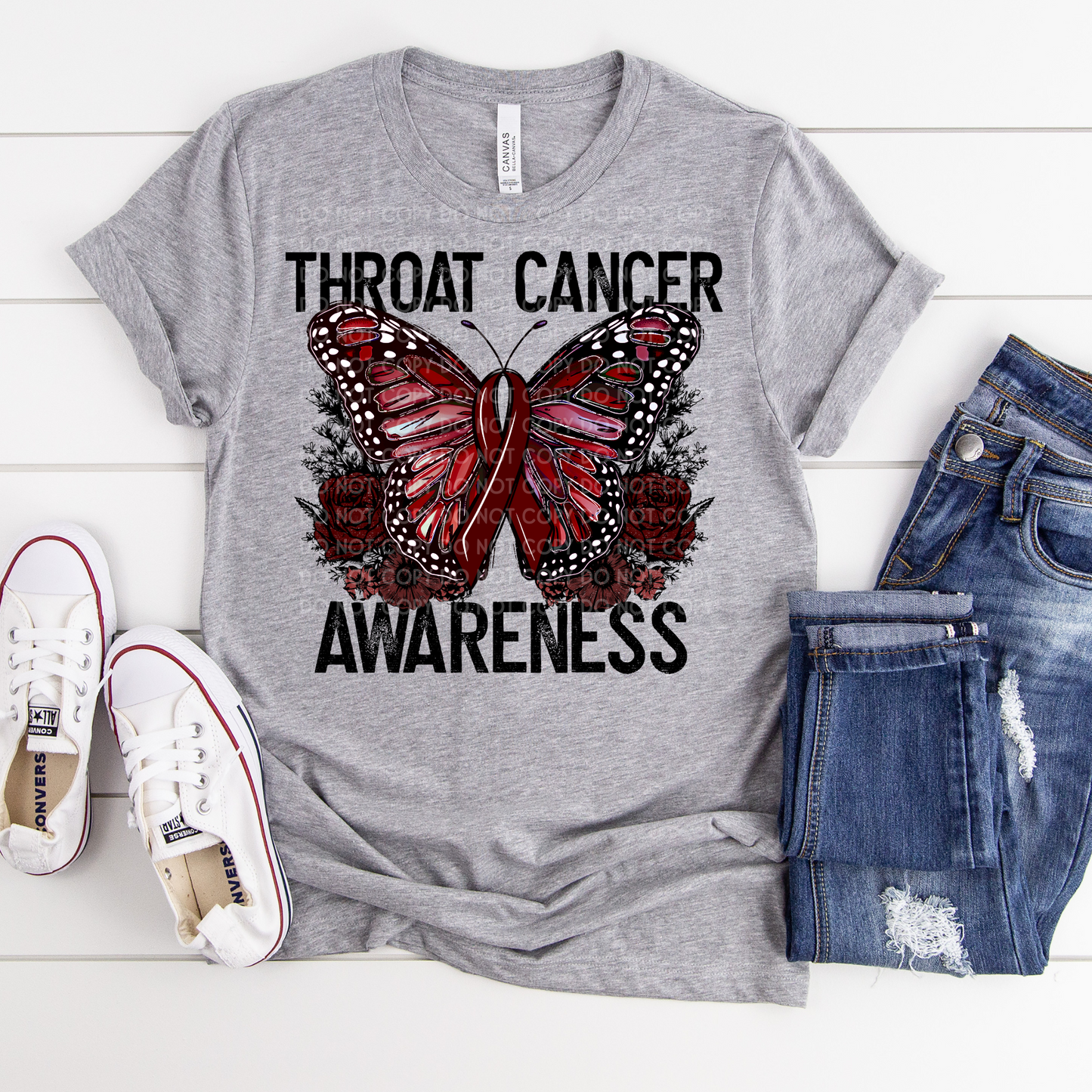Throat Cancer Awareness - DTF TRANSFER
