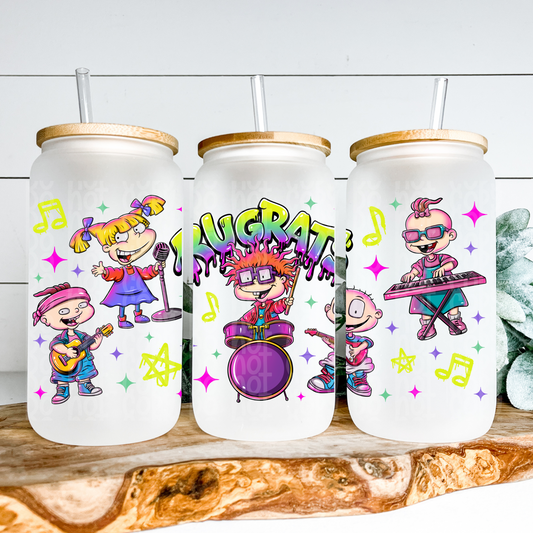 Baby Band Glass Can Wrap - Sublimation Transfer - RTS