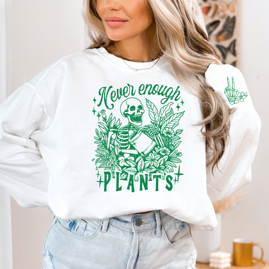 Never Enough Plants with Matching Pocket LOW HEAT Screen Print Transfer  - RTS