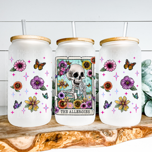 The Allergies Tarot Glass Can Wrap - Sublimation Transfer - RTS