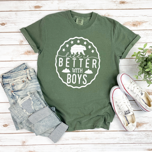 Better With Boys - LOW HEAT Screen Print - RTS