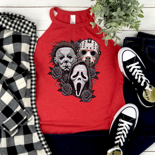Horror Trio FAUX EMBROIDERY- DTF TRANSFER 2164