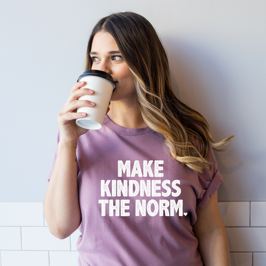 Make Kindness the Norm LOW HEAT Screen Print - RTS