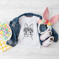 Cute Bunnies (Includes both Girl & Boy bunny!) KID SIZE LOW HEAT Screen Print - RTS
