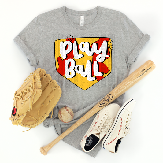 Play Ball Softball - DTF TRANSFER 0418 - 3-5 Business Day TAT