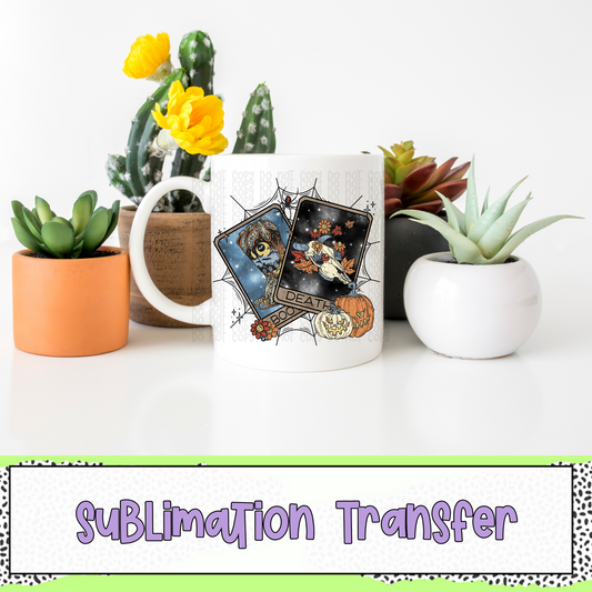 Floral Western Tarot - SUBLIMATION TRANSFER