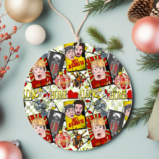 Home Alone  - Ornament Sublimation Transfer - RTS