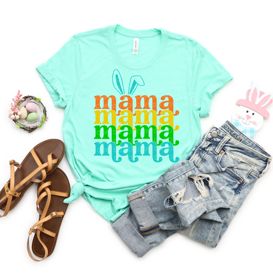 Mama Easter Stacked Solid - DTF TRANSFER 1477